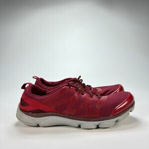 Easy Spirit E360 Esrambler Red Mesh Cushioned Casual Walking Shoes Women Sz 6.5